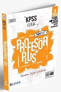 Lider Yayınları 2023 KPSS Genel Yetenek Genel Kültür Profesör Soru Bankası
