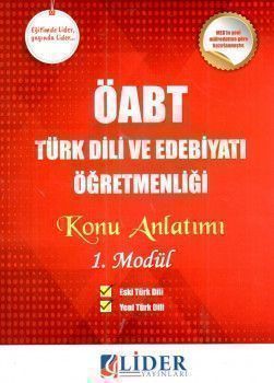 Lider Yayınları ÖABT Türk Dili ve Edebiyatı Öğretmenliği Konu Anlatımı Modüler Set