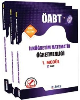 Lider Yayınları KPSS ÖABT İlköğretim Matematik Öğretmenliği 3 lü Modül Konu Anlatımı