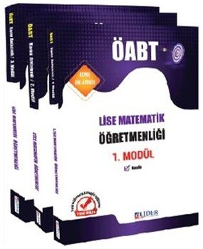 Lider Yayınları KPSS ÖABT Lise Matematik Öğretmenliği 3 lü Modül Konu Anlatımı