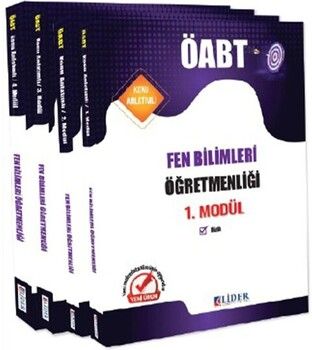 Lider Yayınları KPSS ÖABT Fen Bilimleri Fen ve Teknoloji Öğretmenliği 4 lü Modül Konu Anlatımı