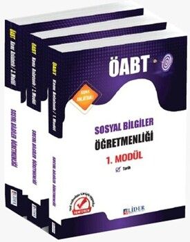 Lider Yayınları KPSS ÖABT Sosyal Bilgiler Öğretmenliği 3 lü Modül Konu Anlatımı