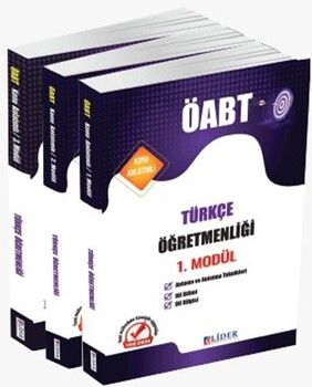 Lider Yayınları KPSS ÖABT Türkçe Öğretmenliği 3 lü Modül Konu Anlatımı