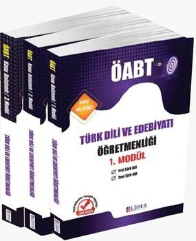 Lider Yayınları KPSS ÖABT Türk Dili ve Edebiyatı Öğretmenliği 3 lü Modül Konu Anlatımı