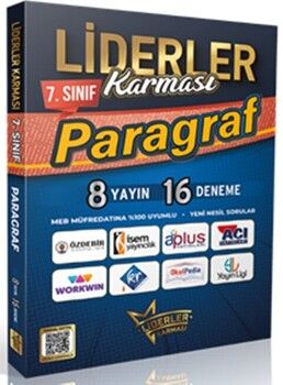 Liderler Karması 7. Sınıf Paragraf Denemeleri 8 Yayın 16 Deneme
