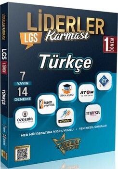  Liderler Karması 8. Sınıf LGS 1. Dönem Türkçe 7 Yayın 14 Deneme