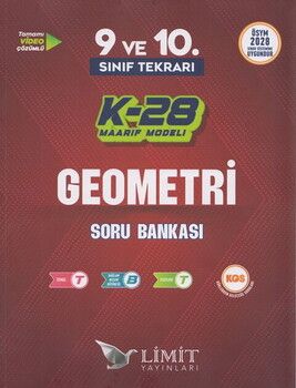 Limit Yayınları TYT 9. ve 10. Sınıf Tekrarı Geometri K-28 Maarif Model Soru Bankası