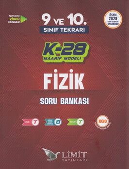 Limit Yayınları TYT 9. ve 10. Sınıf Fizik Tekrarı K-28 Maarif Model Soru Bankası