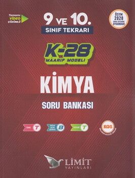 Limit Yayınları TYT 9. ve 10. Sınıf Tekrarı Kimya K-28 Maarif Model Soru Bankası