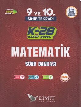 Limit Yayınları TYT 9. ve 10. Sınıf Tekrarı Matematik K-28 Maarif Model Soru Bankası