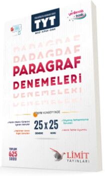 Limit Yayınları TYT MSÜ KPSS DGS Paragraf 25 X 25 Denemeleri