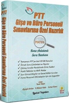 Liyakat Yayınları PTT Gişe ve Büro Personeli Sınavları FOCUS Konu Anlatımlı Soru Bankası