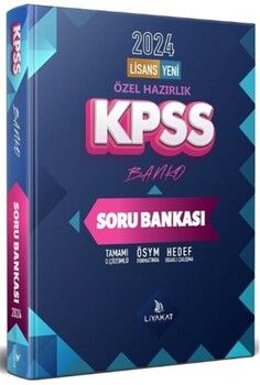 Liyakat Yayınları 2024 KPSS Genel Yetenek Genel Kültür Banko Soru Bankası