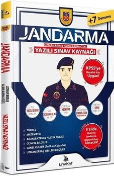 Liyakat Yayınları Jandarma Uzman Erbaş Yazılı Sınava Hazırlık Kitabı