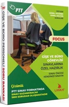 Liyakat Yayınları PTT Gişe ve Büro Personeli Sınavlarına Özel Hazırlık Soru Bankası