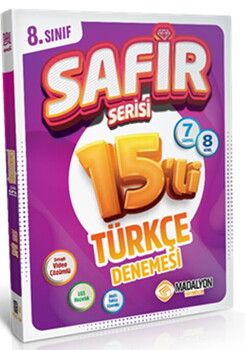 Madalyon Yayınları 8. Sınıf Türkçe Safir Serisi 15 li Deneme