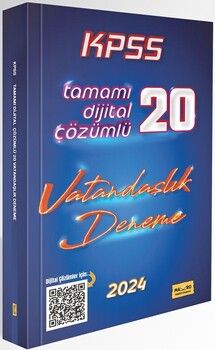 Makro Kitabevi 2024 KPSS Vatandaşlık Tamamı Dijital Çözümlü 20 Deneme