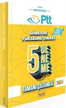 Makro Kitabevi 2024 PTT GYS Hazırlık Tamamı Çözümlü 5 Deneme