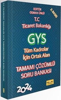 Makro Kitabevi 2024 T.C. Ticaret Bakanlığı GYS Tüm Kadrolar İçin Ortak Alan Soru Bankası