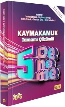  Makro Kitabevi 2025 Kaymakamlık Sınavına Hazırlık Tamamı Çözümlü 5 Deneme