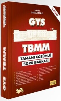 Makro Kitabevi 2025 TBMM GYS Tamamı Çözümlü Soru Bankası 2. Baskı