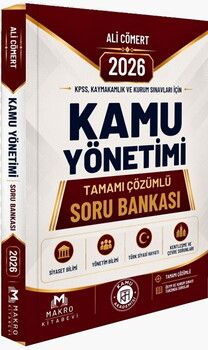Makro Kitabevi Kamu Akademisi KPSS Kaymakamlık Ve Kurum Sınavları İçin Kamu Yönetimi Tamamı Çözümlü Soru Bankası