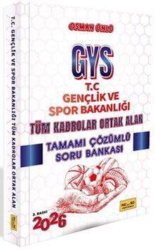 Makro Kitabevi T.C. Gençlik ve Spor Bakanlığı GYS Tüm Kadrolar Ortak Alan Tamamı Çözümlü Soru Bankası
