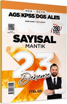 Marka Yayınları 2026 MEB AGS KPSS DGS ALES Sayısal Mantık 23 Deneme Tamamı Video Çözümlü