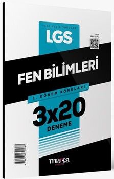 Marka Yayınları 8. Sınıf LGS Fen Bilimleri 1. Dönem Konuları 3x20 Deneme