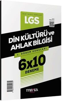Marka Yayınları  8. Sınıf LGS 1. Dönem Din Kültürü ve Ahlak Bilgisi 6x10 Deneme