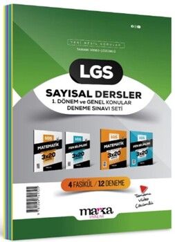 Marka Yayınları 8. Sınıf LGS Sayısal Dersler 1. Dönem ve Genel Konular Deneme Sınavı