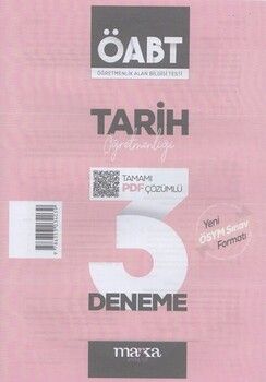 Marka Yayınları  ÖABT Tarih Öğretmenliği 3 Deneme