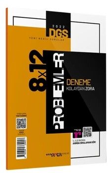 Marka Yayınları DGS Yeni Nesil 8 x 12 Tamamı Video Çözümlü Problemler Deneme