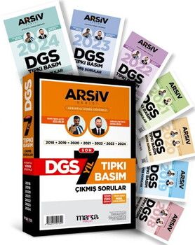 Marka Yayınları DGS Arşiv Serisi Tıpkı Basım Son 7 Yıl Fasikül Fasikül Çıkmış Sorular