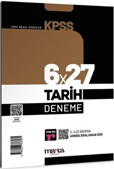 Marka Yayınları KPSS Tarih 6x27 Deneme