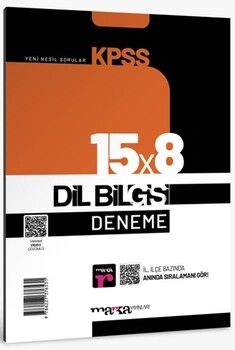 Marka Yayınları KPSS Dil Bilgisi 15 x 8 Deneme