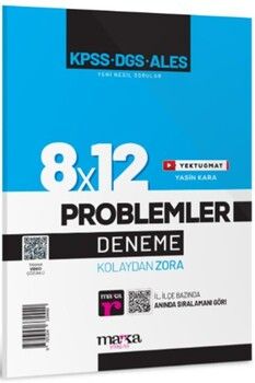 Marka Yayınları  KPSS DGS ALES Yeni Nesil 8x12 Tamamı Video Çözümlü Problemler Deneme