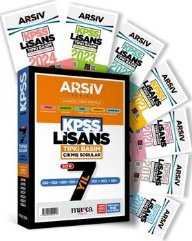 Marka Yayınları KPSS Lisans Son 7 Yıl Arşiv Serisi Tıpkı Basım Fasikül Fasikül Çıkmış Sorular