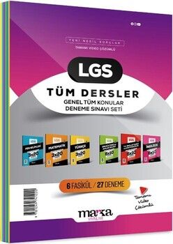 Marka Yayınları LGS Genel Konular Tüm Dersler Deneme Sınavı Seti 6 Fasikül 27 Deneme