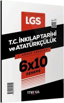 Marka Yayınları LGS 1.Dönem Konuları T.C. İnkılap Tarihi ve Atatürkçülük 6 Deneme