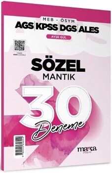 Marka Yayınları MEB AGS KPSS DGS ALES Sözel Mantık 30 Deneme