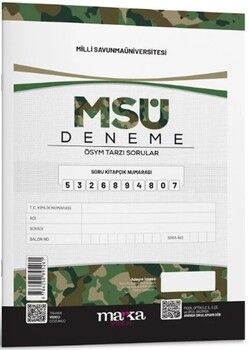 Marka Yayınları  MSÜ ÖSYM Tarzı Deneme