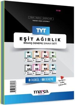Marka Yayınları TYT Eşit Ağırlık Branş Deneme Sınavı Seti 8 Fasikül 68 Deneme