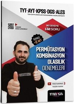 Marka Yayınları TYT AYT KPSS DGS ALES Permütasyon Kombinasyon Olasılık 30 Deneme
