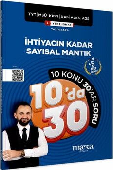 Marka Yayınları TYT MSÜ KPSS DGS ALES AGS Yektuğ Hoca İhtiyacın Kadar Sayısal Mantık Soru Bankası