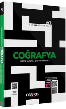 Marka Yayınları  AYT Coğrafya Konu Özetli Yeni Nesil Soru Bankası Tamamı Video Çözümlü