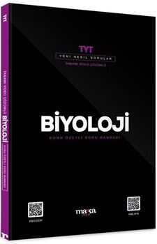 Marka Yayınları  TYT Biyoloji Konu Özetli Yeni Nesil Soru Bankası Tamamı Video Çözümlü