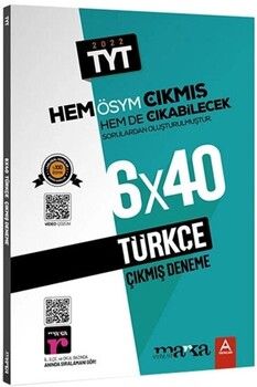Marka Yayınları 2022 TYT Türkçe 6 x 40 Çıkmış ve Çıkabilecek Denemeler