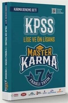 Master Karma KPSS Lise ve Ön Lisans 7 Farklı Yayın Deneme Seti