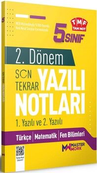 Master Work 5. Sınıf 2. Dönem 1. ve 2. Yazılı Notları Son Tekrar